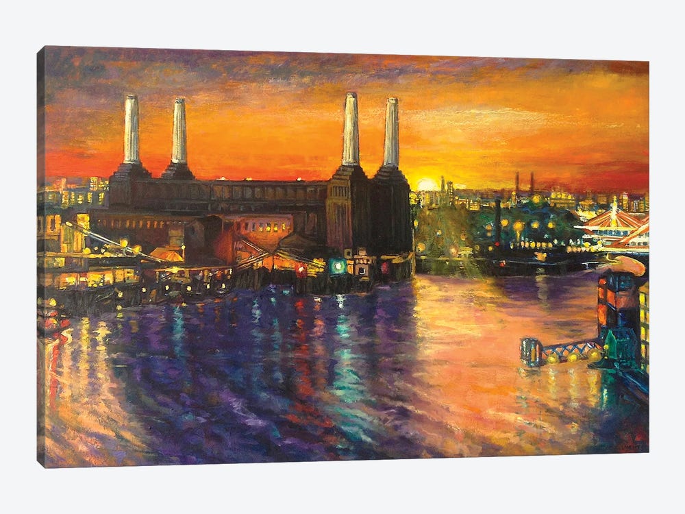 Battersea Power Station by Patricia Clements 1-piece Canvas Wall Art
