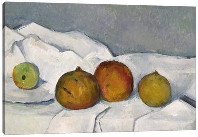 Still Life Canvas Art Print - Paul Cezanne