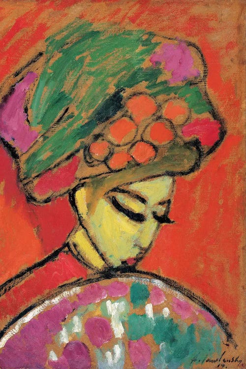 Young Girl with a Flowered Hat, 1910