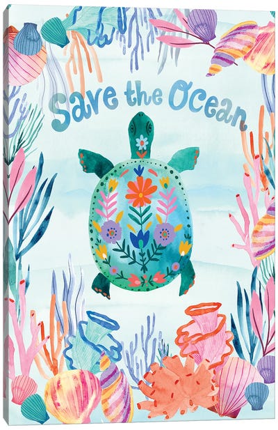 Save the Ocean Canvas Art Print