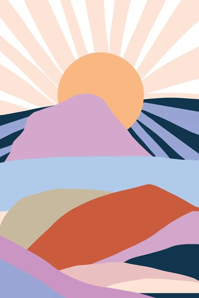 Corinne Lent: Sunny Landscape by Corinne Lent