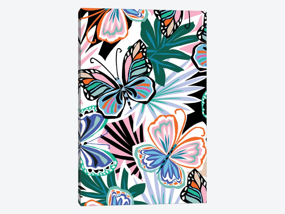 Butterfly Garden I by Corinne Lent 1-piece Canvas Art Print