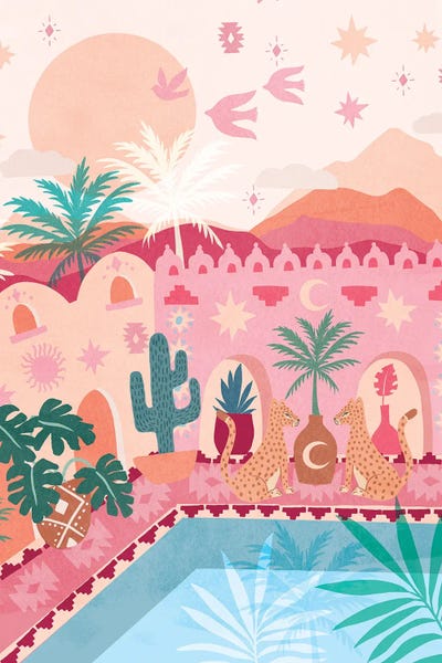 Monsteras: Desert Dreams I by Corinne Lent