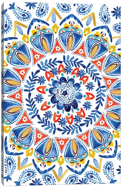 Global Medallion Canvas Art Print - Mandala Art