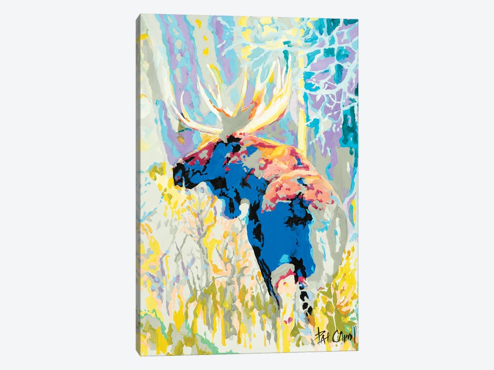 Moose Camoflage by Patricia Carroll 1-piece Canvas Art