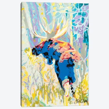 Moose Camoflage Canvas Print #PCL22} by Patricia Carroll Art Print