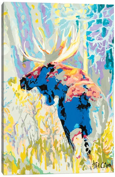 Moose Camoflage Canvas Art Print - Patricia Carroll