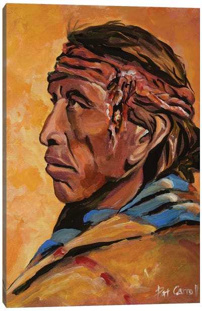 Navajo Elder Canvas Art Print - Patricia Carroll