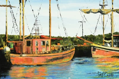 Boat Reflection by Patricia Carroll canvas print