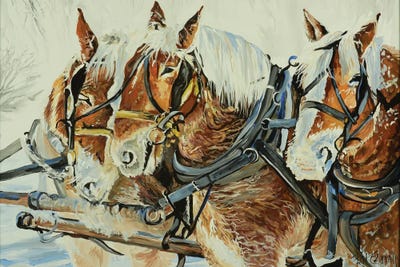 Team Work by Patricia Carroll canvas print