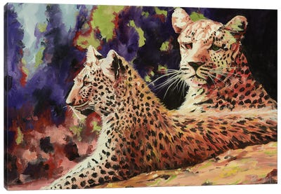 The Leopard Lounge Canvas Art Print