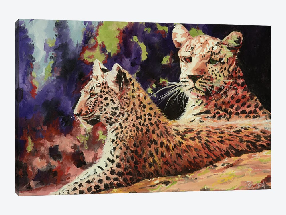The Leopard Lounge by Patricia Carroll 1-piece Canvas Art Print