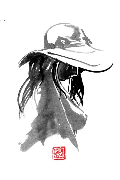 Nude With Hat by Péchane canvas print