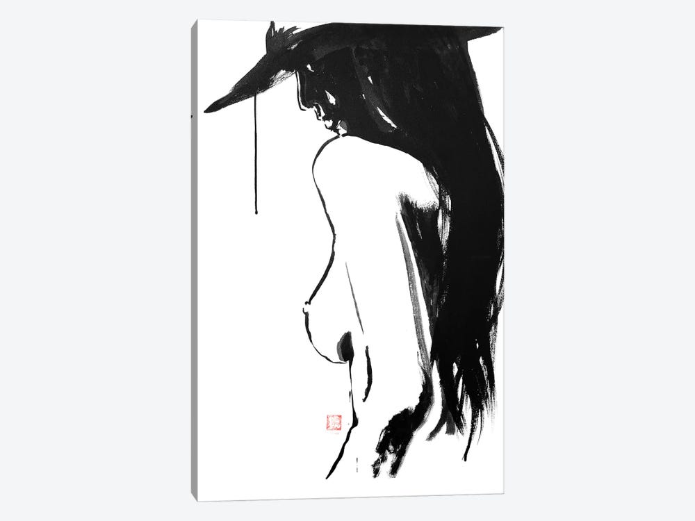 Nude’s Hat by Péchane 1-piece Canvas Art Print