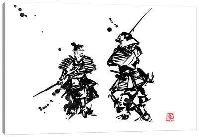 One Movement I Canvas Art Print - Samurai Art