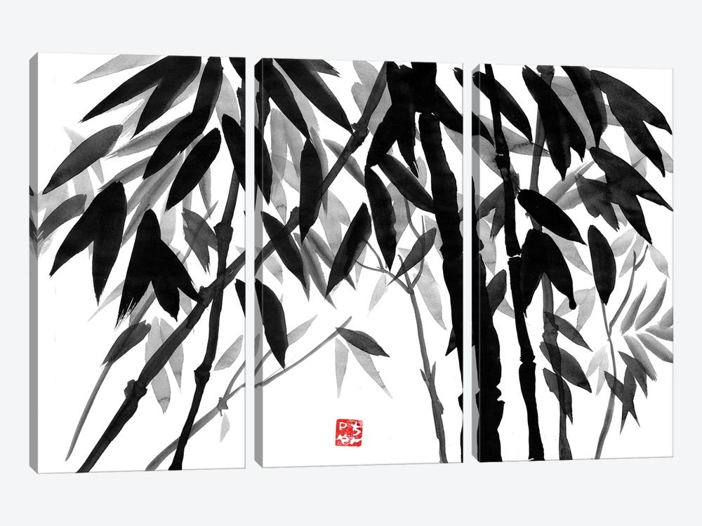 Bamboo Forest by Péchane 3-piece Canvas Print