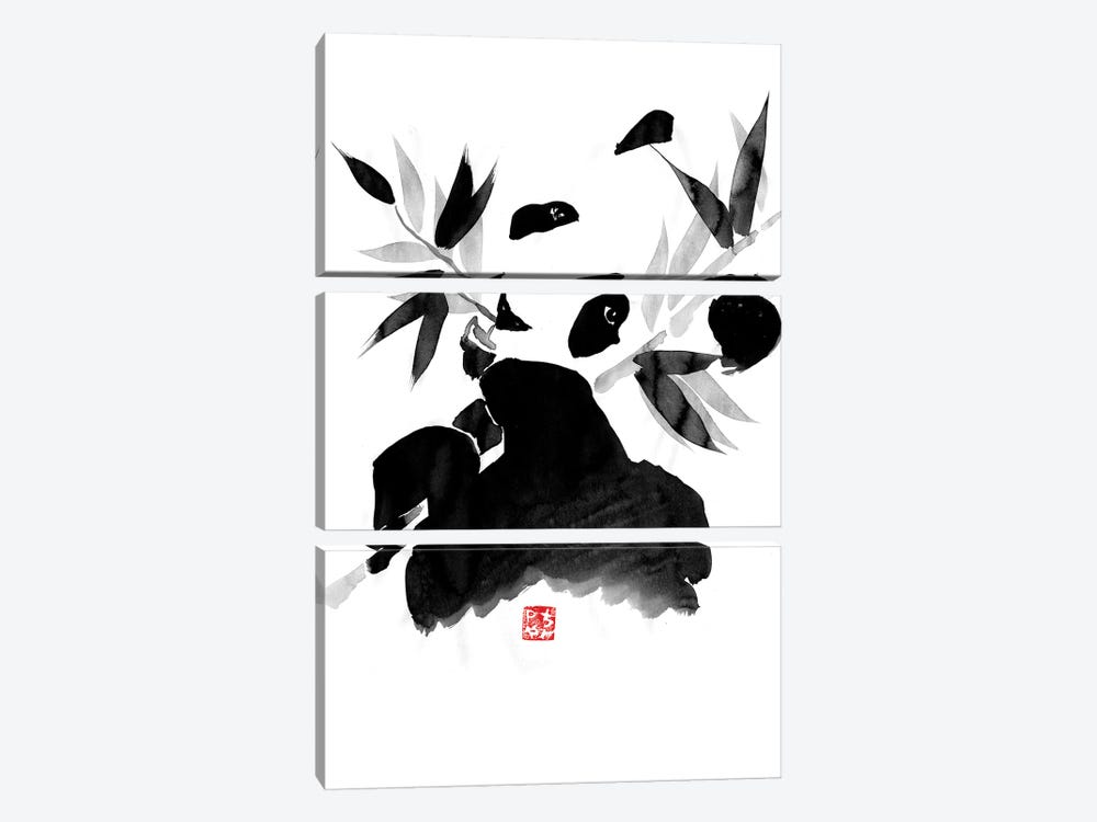 Panda by Péchane 3-piece Canvas Print