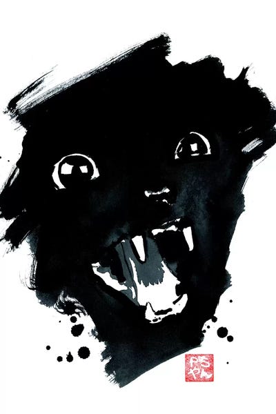 Screaming Cat by Péchane canvas print
