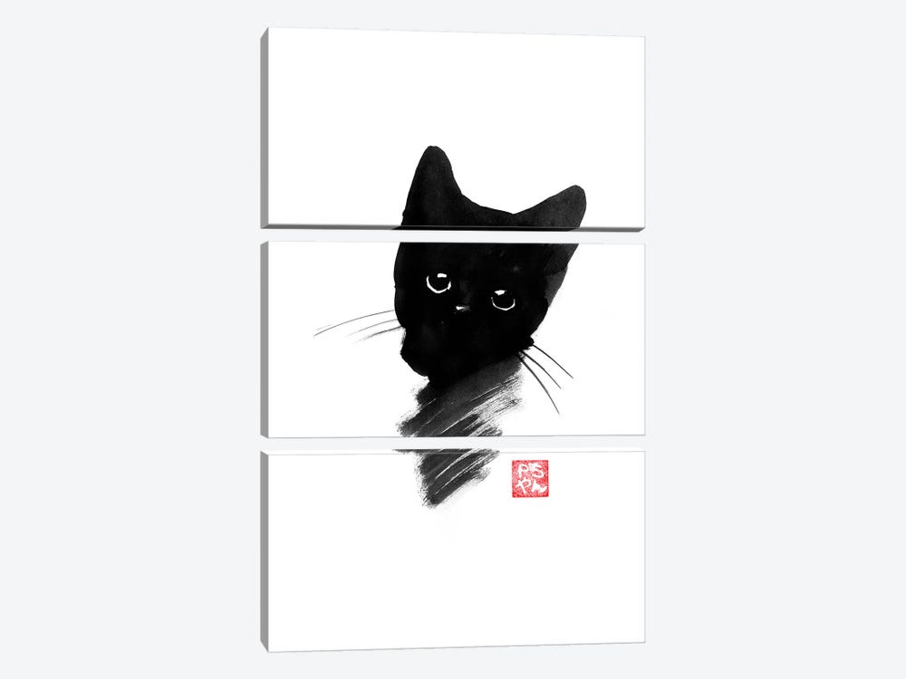Small Cat II by Péchane 3-piece Art Print