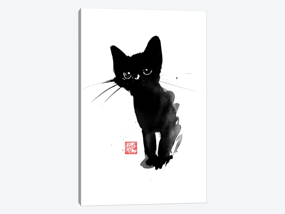 Spotty Cat by Péchane 1-piece Art Print