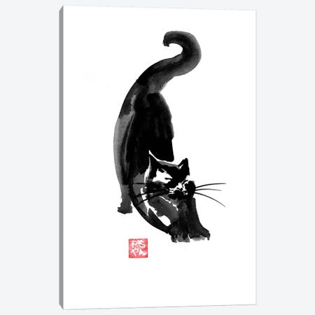 Stretching Cat Canvas Print #PCN166} by Péchane Canvas Print