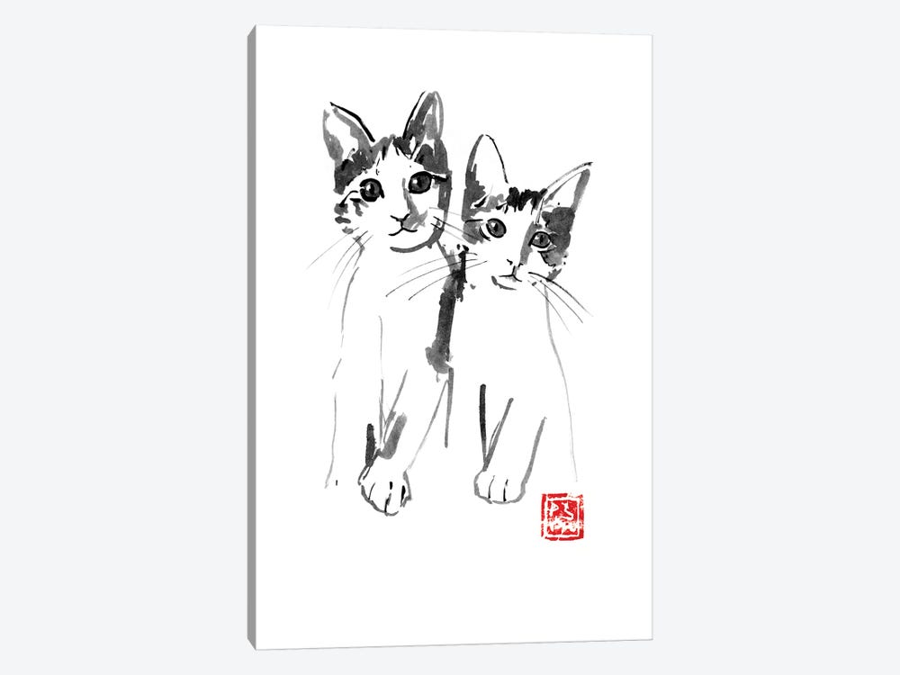 Brothers by Péchane 1-piece Canvas Wall Art