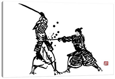 The Honor Of The Samurai III Canvas Art Print - Samurai Art