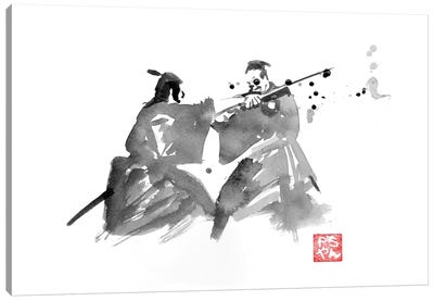 The Last Fight Canvas Art Print - Samurai Art