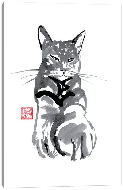 Warm Cat Canvas Art Print - Péchane