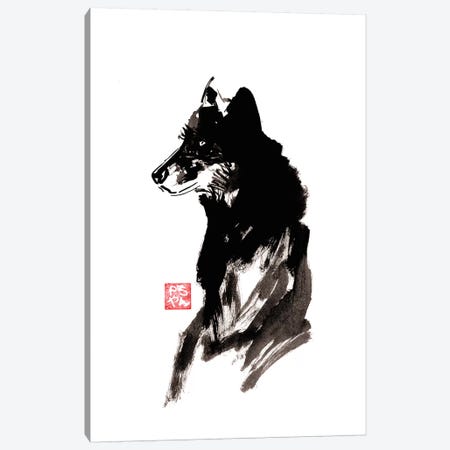 Wolf Canvas Print #PCN198} by Péchane Canvas Art Print