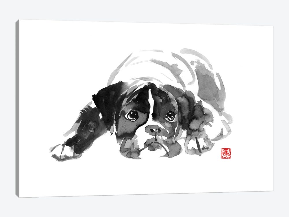 Bulldog II by Péchane 1-piece Canvas Art Print