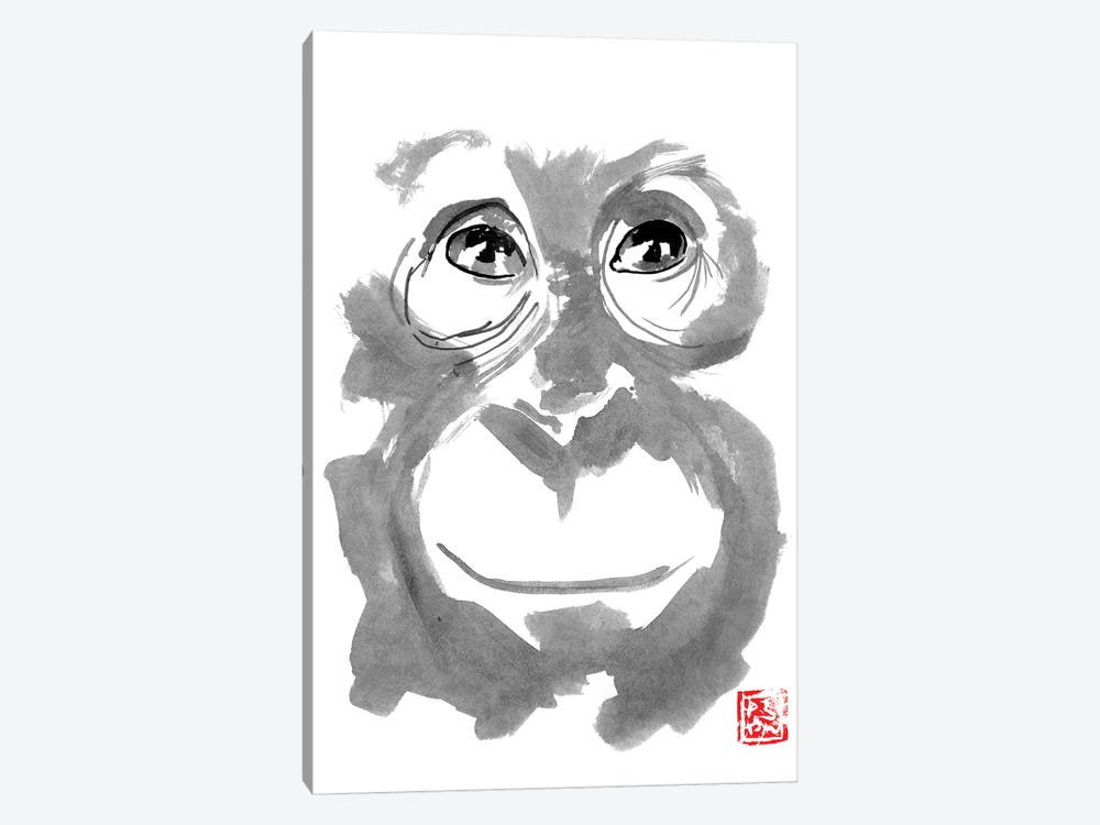 Young Orangutan by Péchane 1-piece Canvas Art