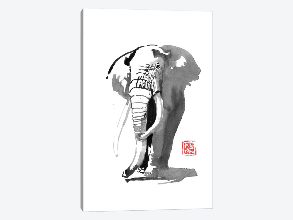 Elephant by Péchane 1-piece Canvas Print