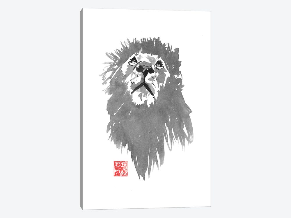 Lion Hunting by Péchane 1-piece Canvas Wall Art