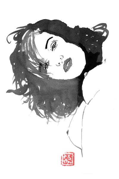 Black & White & Red: Looking Down by Péchane