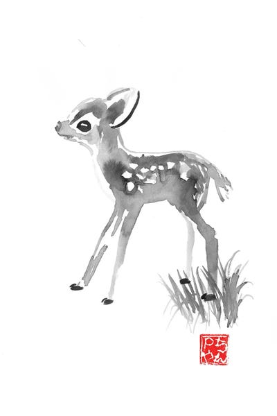 Small Deer by Péchane canvas print