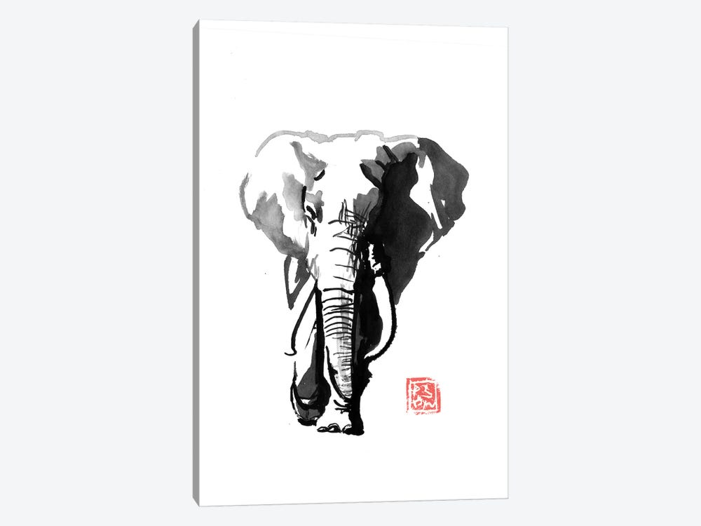 Walking Elephant by Péchane 1-piece Canvas Print