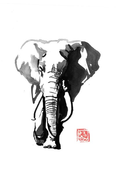 Elephants: Walking Elephant by Péchane