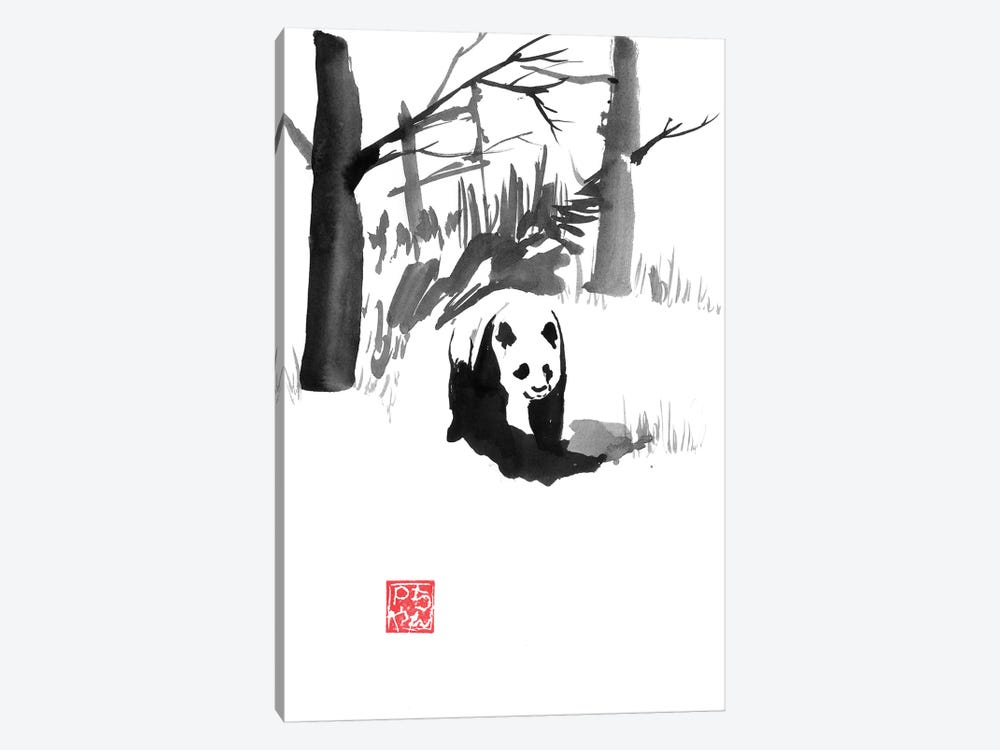 Panda In The Forest by Péchane 1-piece Canvas Art