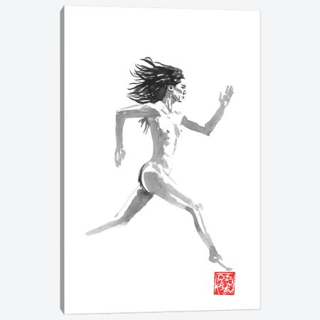 Running Nude Canvas Print #PCN264} by Péchane Canvas Wall Art