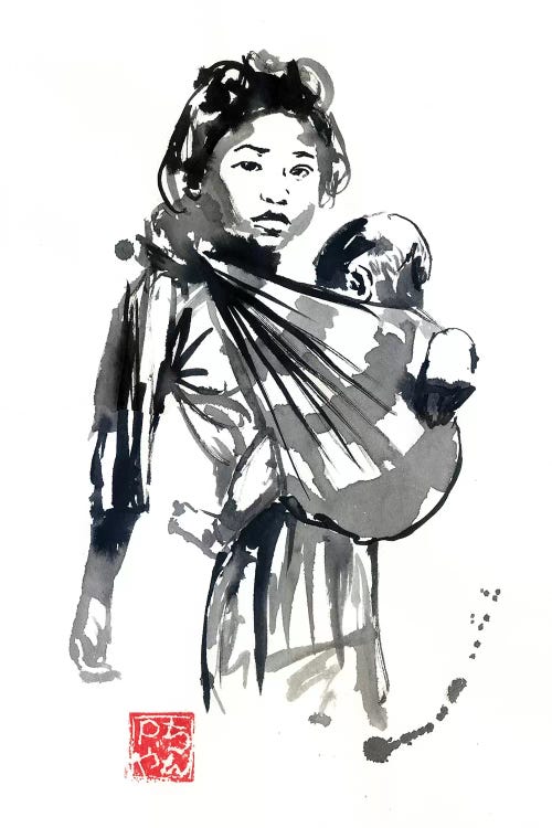 Girl And Baby