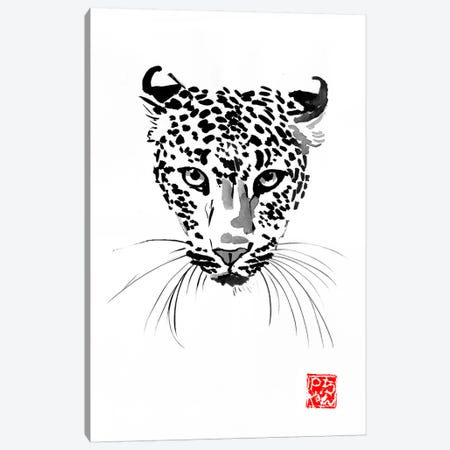 Leopard Canvas Print #PCN270} by Péchane Canvas Wall Art