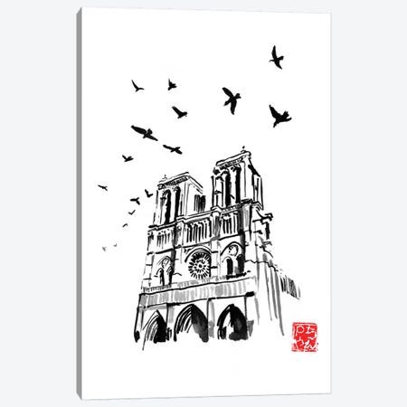 Notre Dame Canvas Print #PCN272} by Péchane Canvas Art