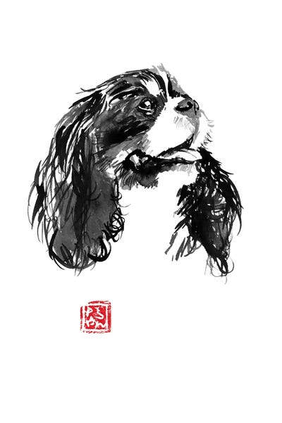 Cavalier King Charles Spaniels: Cavalier King Charles by Péchane