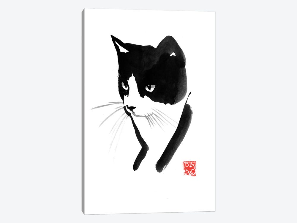 Cat Face by Péchane 1-piece Canvas Wall Art