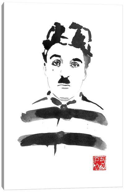 Charlie Chaplin Prisoner Canvas Art Print