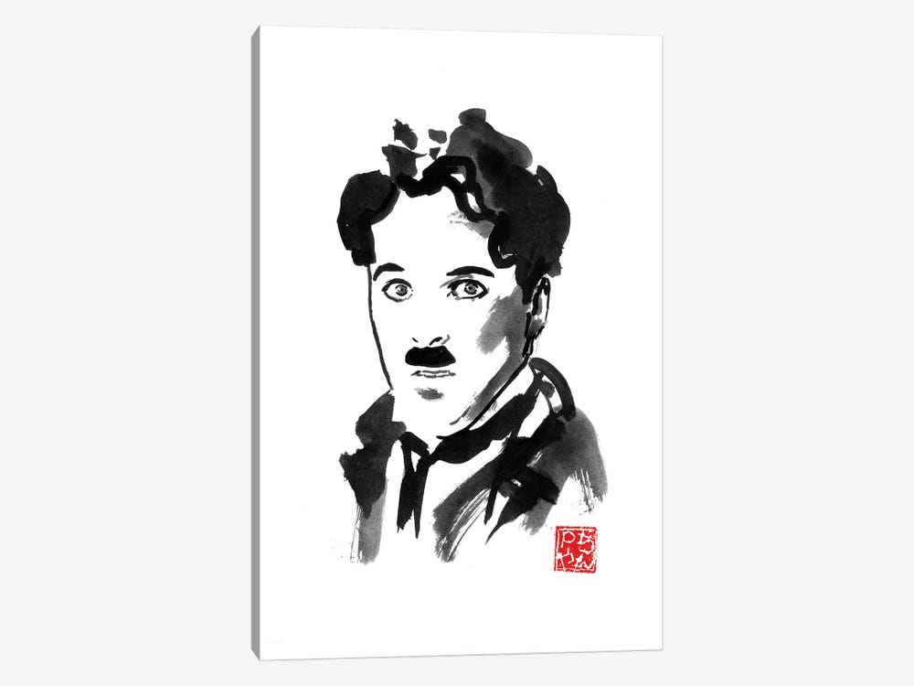 Charlie Chaplin by Péchane 1-piece Canvas Wall Art