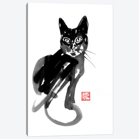 Chinese Cat Canvas Print #PCN31} by Péchane Canvas Wall Art