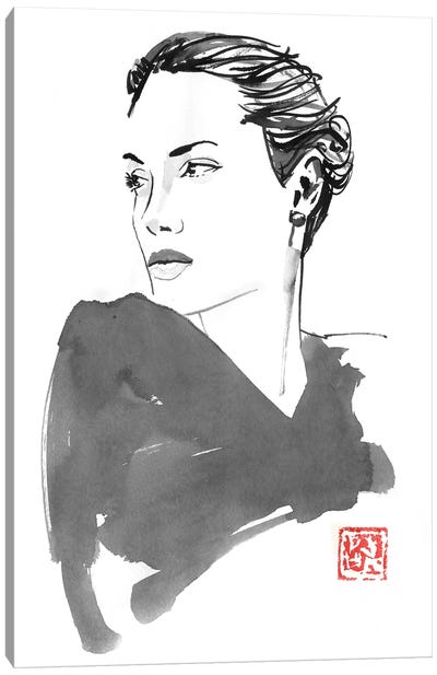 Angelina Canvas Art Print - Angelina Jolie