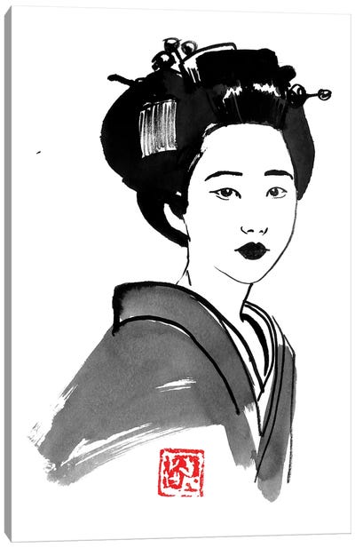 Geisha Starring Canvas Art Print - Geisha